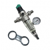 Фильтр самопромывной Vieir JC158-N с редуктором 1/2", холодная вода