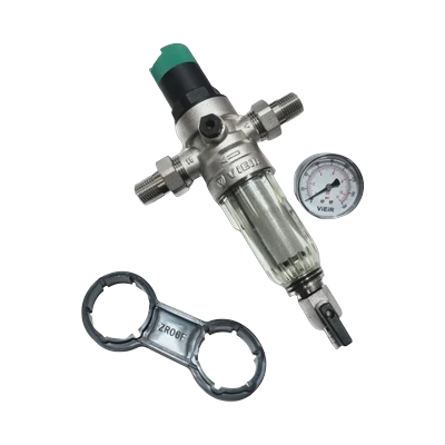 Фильтр самопромывной Vieir JC158-N с редуктором 1/2", холодная вода