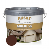 Краска акриловая для дерева HUSKY SIBERIAN RAL 8017, коричневый 2,7 л