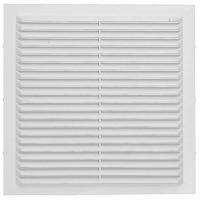 Решетка вентиляционная 230х230 мм с сеткой, белая