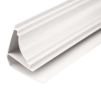 Плинтус потолочный для панелей ПВХ, белый (3 м)