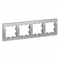 Рамка AtlasDesign 4-местная, алюминий