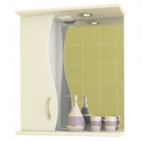 Шкаф-зеркало "Волна" 530 левый