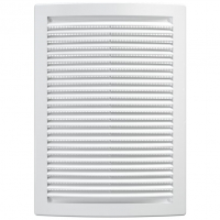 Решетка вентиляционная 180х250 мм с сеткой, белая