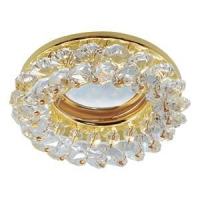 Спот Ecola CD4141 прозрачный/золото