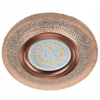 Спот Ecola LD7069 Модерн светло-золотой/черненая медь, с подсветкой