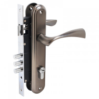 Замок врезной Булат ЗВ 4-3.03.03 Номос, графит