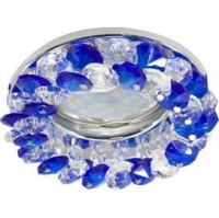 Спот Ecola CD4141 прозрачный/голубой/хром