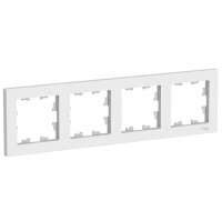 Рамка AtlasDesign 4-местная, белая