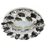 Спот Ecola CD4141 прозрачный/черный/хром