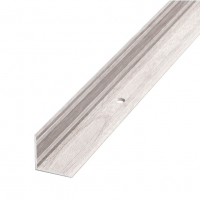 Порог угловой 20х20 мм внутренний (0,9 м), Ясень белый