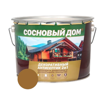 Состав декоративно-защитный Сосновый дом для древесины, орегон 2,7 л