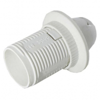 Патрон Е14 пластик, люстровый, белый