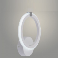 Бра DK6319A/1 WT+CR белый/хром