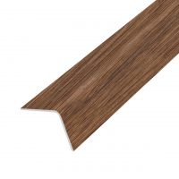 Угол отделочный ПВХ 20х20 мм 2,7 м, Каштан