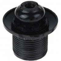 Патрон Е27 карболит, люстровый, черный