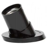 Патрон Е27 карболит, настенный, наклонный, черный