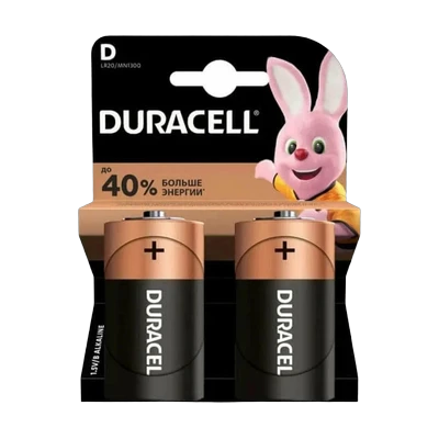 Элемент питания Duracell LR20 (2 шт)