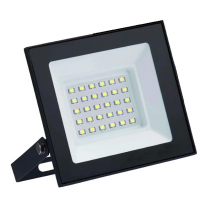 Прожектор светодиодный Космос Super Slim  30Вт, черный