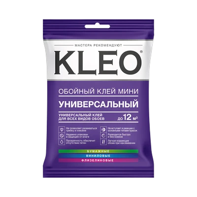 Клей обойный Kleo универсальный мини 12 м²