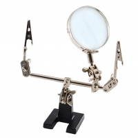 Лупа 4-кратная 60 мм с зажимом для пайки, Ремоколор