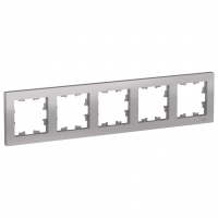 Рамка AtlasDesign 5-местная, алюминий
