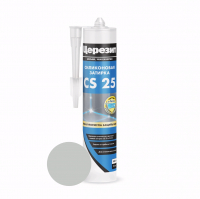 Герметик-затирка Ceresit (Церезит) CS25 силиконовая, серебристо-серый 280 мл