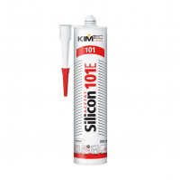 Клей-герметик KimTec 101Е силиконовый универсальный, белый 310 мл