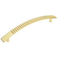 Ручка-скоба мебельная  96 мм, золото