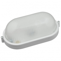 Светильник Uniel влагозащищенный 100Вт Овал без решетки, белый