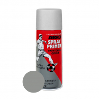 Грунт аэрозольный ABRO акриловый, серый 272 мл