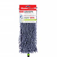 Швабра с насадкой из микрофибры Себастьян 43х13 см, телескопическая ручка 120 см