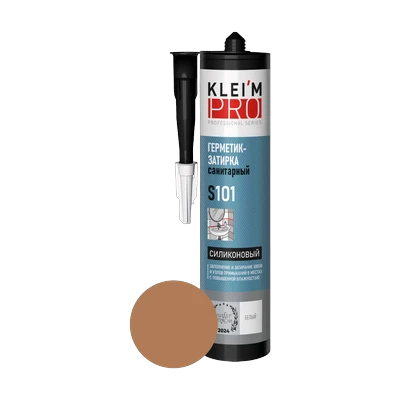 Герметик-затирка KLEI`MPRO S101 силиконовый санитарный, лакрица 300 мл
