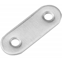 Пластина крепежная  40х16х2 мм, оцинкованная ПК-40