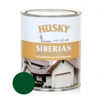 Краска акриловая для дерева HUSKY SIBERIAN RAL 6020, темно-зеленый 0,9 л