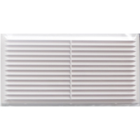Решетка вентиляционная 220х110 мм с сеткой, белая