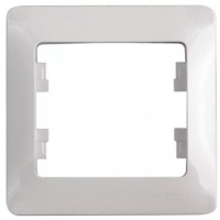 Рамка Glossa 1-местная, белая