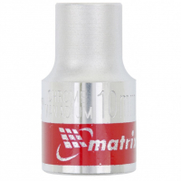 Головка торцевая  6-гранная 10 мм, под квадрат 1/2", Matrix