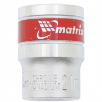 Головка торцевая  6-гранная 21 мм, под квадрат 1/2", Matrix