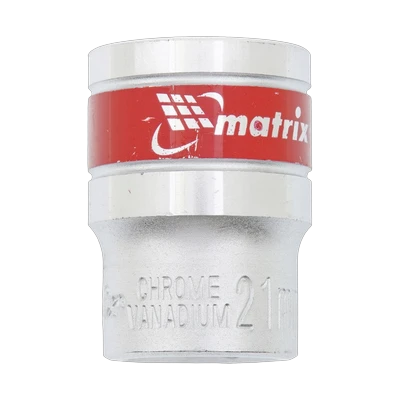 Головка торцевая  6-гранная 21 мм, под квадрат 1/2", Matrix