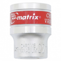 Головка торцевая  6-гранная 22 мм, под квадрат 1/2", Matrix