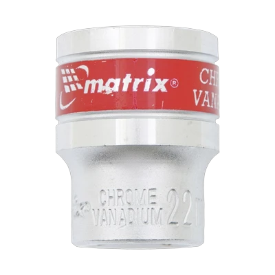 Головка торцевая  6-гранная 22 мм, под квадрат 1/2", Matrix