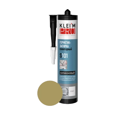 Герметик-затирка KLEI`MPRO S101 силиконовый санитарный, шелк 300 мл