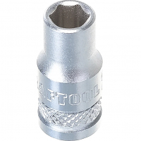 Головка торцевая  6-гранная  6 мм, под квадрат 1/4", Kraftool