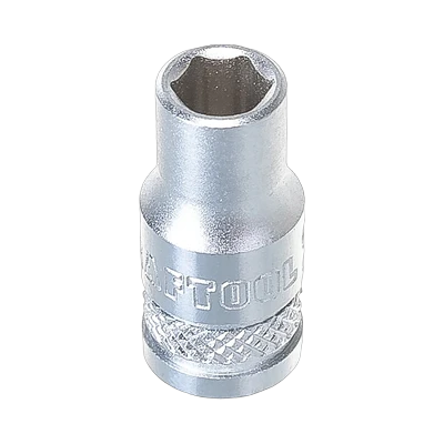 Головка торцевая  6-гранная  6 мм, под квадрат 1/4", Kraftool