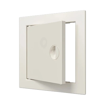 Лючок пластиковый 15х15 см с ручкой, бежевый (Л1515Р Ivory)