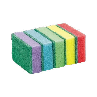 Губки для мытья посуды 100x60x30 мм (5 шт)
