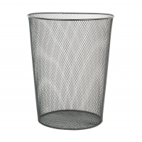 Корзина для бумаг Brauberg 9 л металлическая, черная