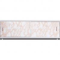 Экран для ванны 1,5 м 2-кремовый мрамор