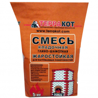 Смесь кладочная глино-шамотная Терракот,  5 кг